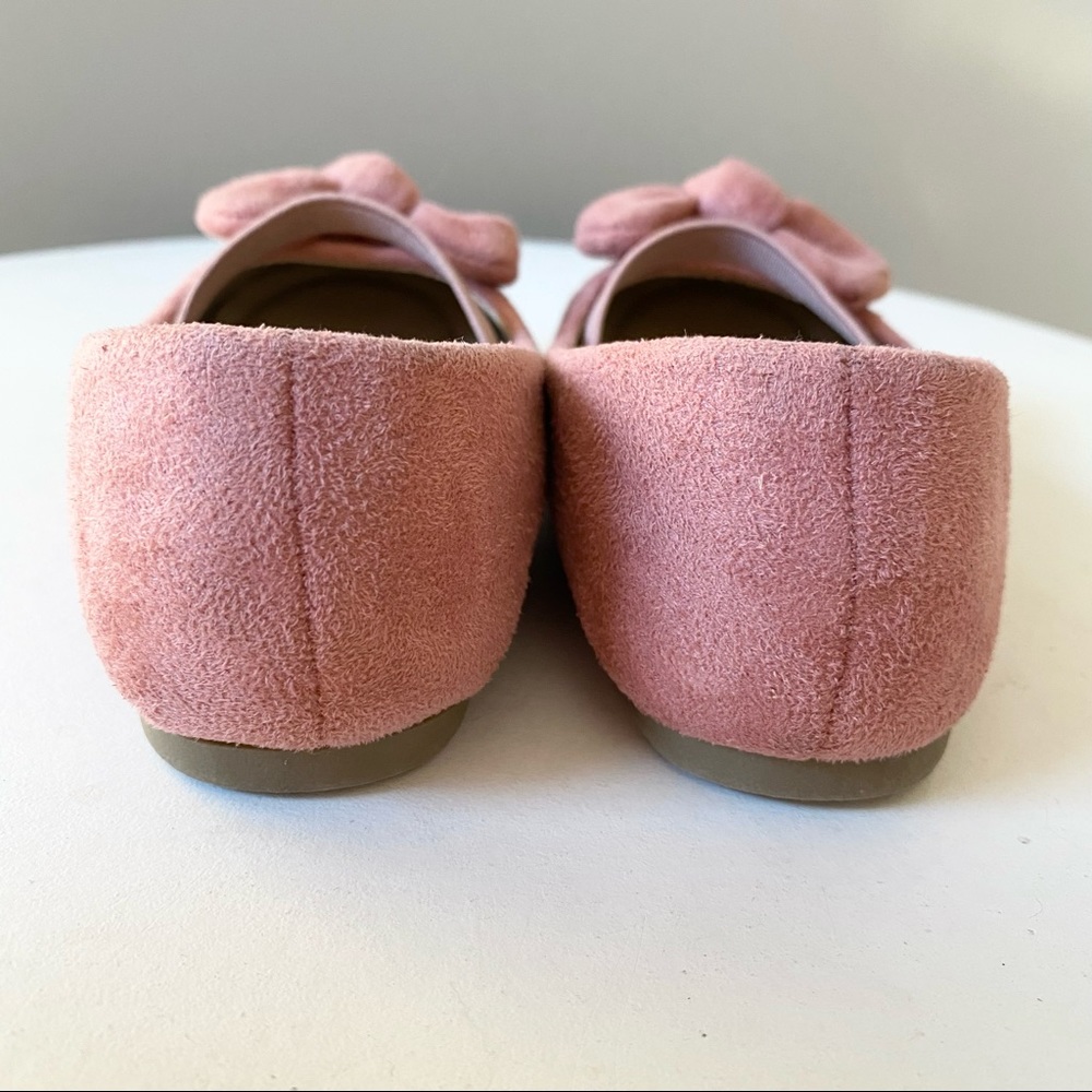 Merence Toddler Girl Ballerina Flats Mary Janes Dusty Pink Size 26 (Toddler 9) - Picture 4 of 7